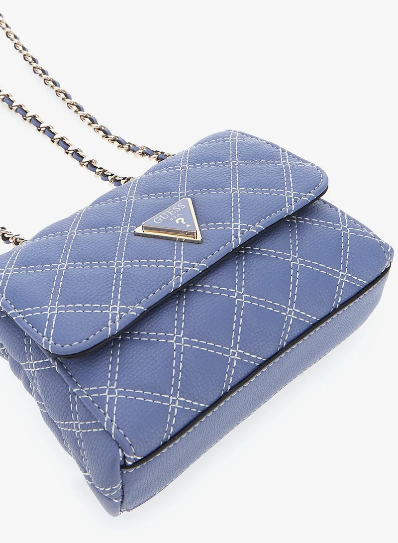 GUESS  Giully II Flap Over Quilted Mini Crossbody Bag for Women | Best Price UAE